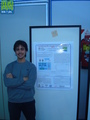 David con el poster del PID